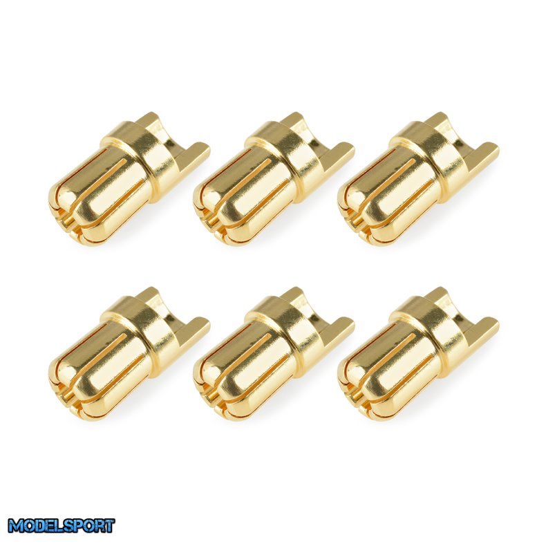 Team Corally 6.5mm Guldstik Hanstik (6 stk.) � C-50155