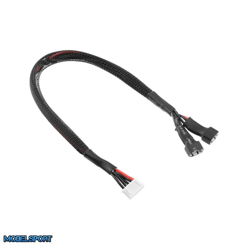 Team Corally - Balancer Lead 2X 2S - Battery 2X 2S XH Connector - Charger 4S XH Connector - Silicone Wire 22AWG - 30cm - 1 pc