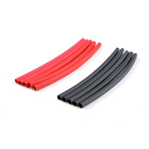 Team Corally - Shrink Tubing - 2.4mm - Red + Black - 10 pcs