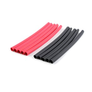 Team Corally - Shrink Tubing - 3.2mm - Red + Black - 10 pcs