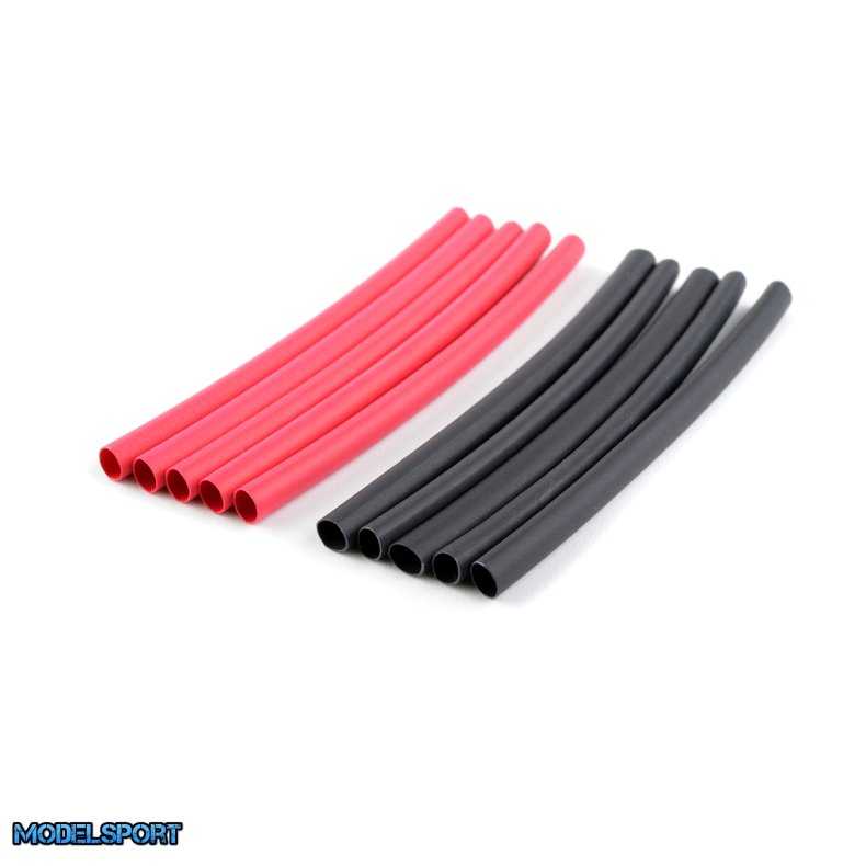 Team Corally - Shrink Tubing - 3.2mm - Red + Black - 10 pcs