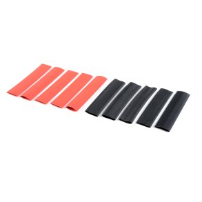 Team Corally - Shrink Tubing - 9.5mm - Red + Black - 10 pcs
