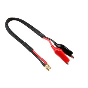 Team Corally - Charge Lead - Crocco Clips - 14 AWG ULTRA V+ Silicone Wire - 30cm - 1 pc