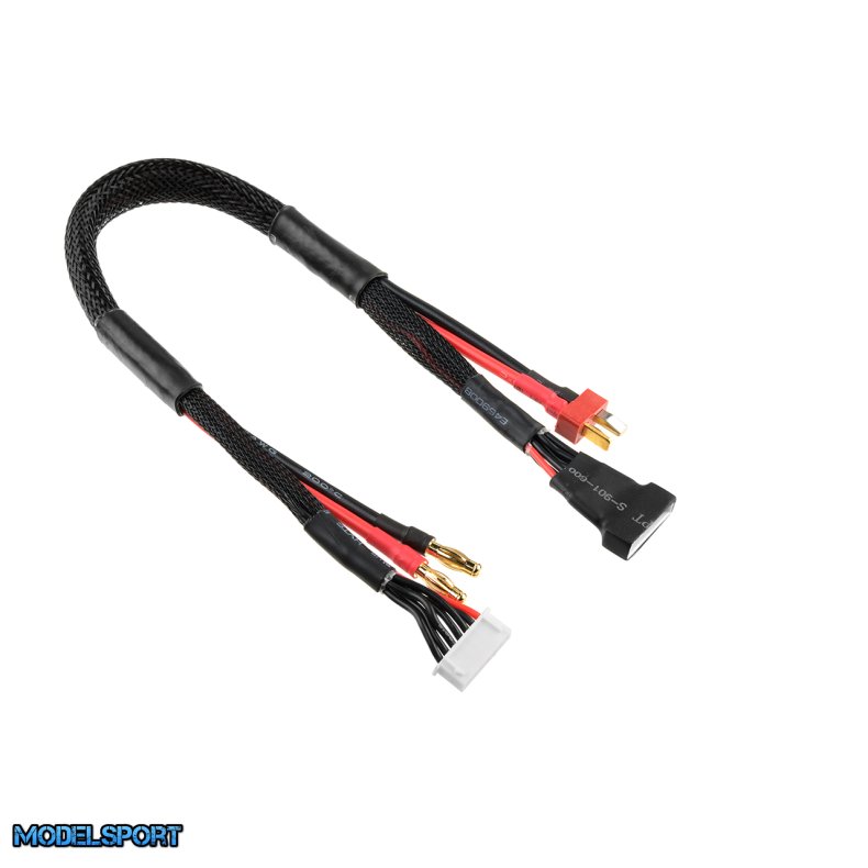 Team Corally - Charge/Balance Lead - T-Plug 6S - Charger 6S XH Connector - 6S XH Connector - 14 AWG ULTRA V+ Silicone Wire - 30cm - 1 pc