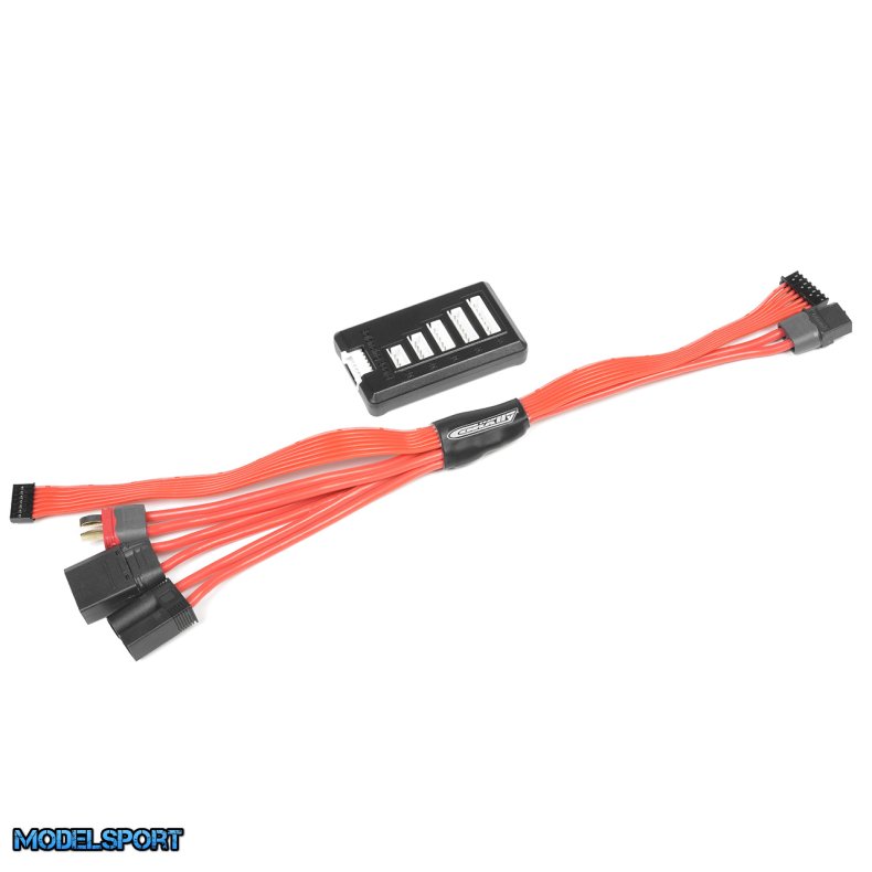Team Corally - Multi Charge / Balance Lead - 3in1 - XT-90 - EC-5 - T-Plug - 6S Balance Board