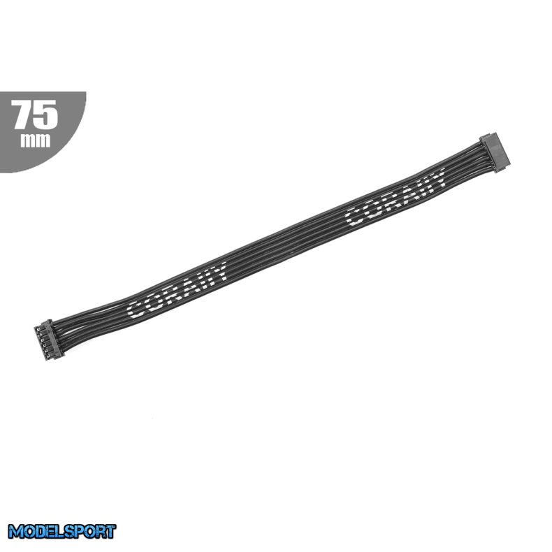 Team Corally - High Flex Flat Sensor Wire - 75mm - Silver Plated Terminal