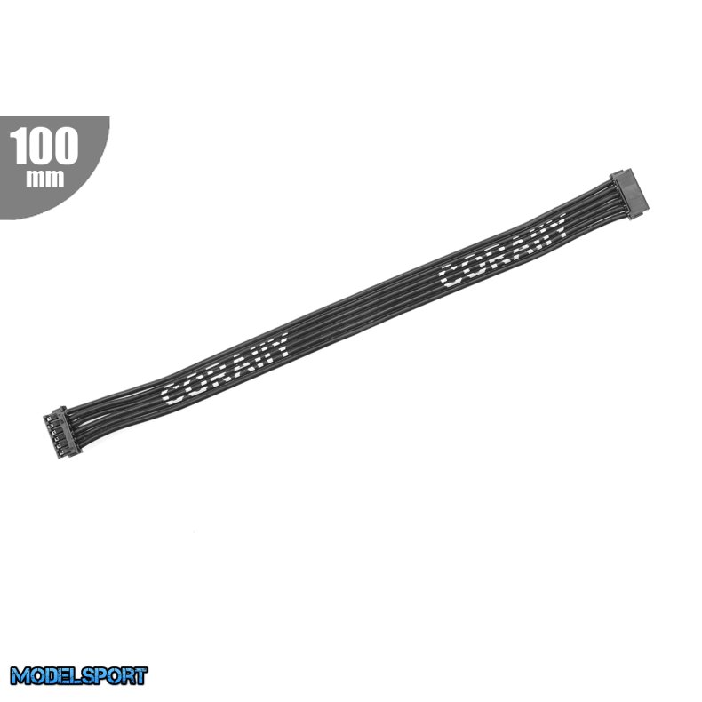 Team Corally - High Flex Flat Sensor Wire - 100mm - Silver Plated Terminal