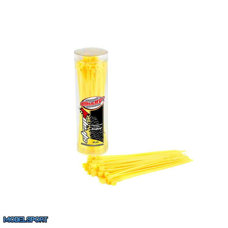 Team Corally - Strap-it - Cable Tie Raps - Yellow - 2.5x100mm - 50 pcs