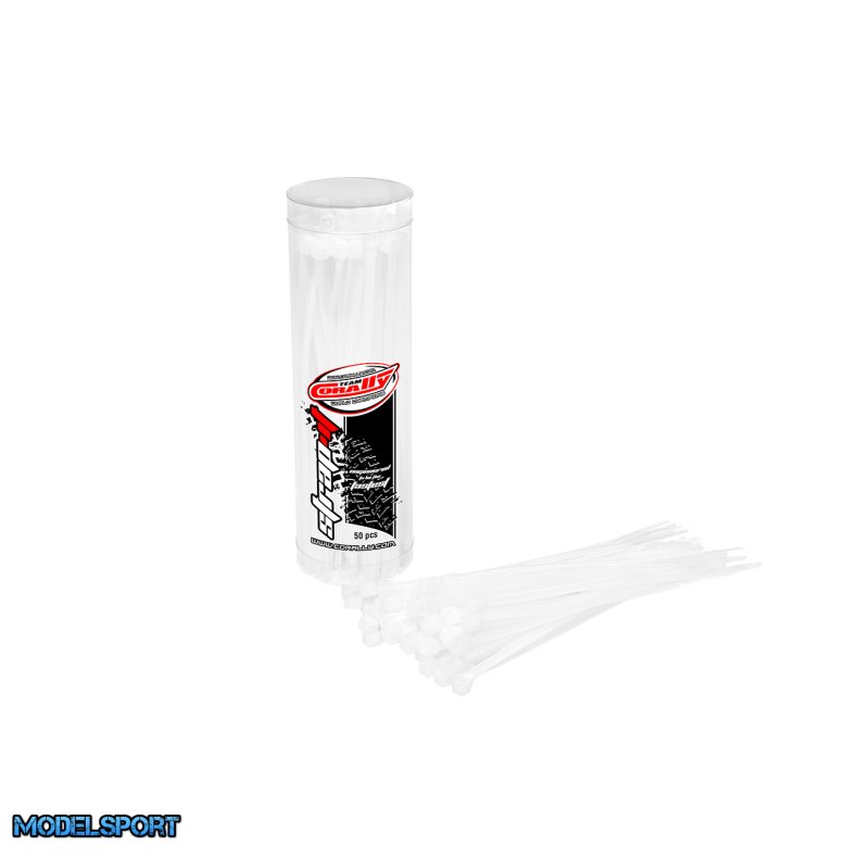 Team Corally - Strap-it - Cable Tie Raps - Natural - 2.5x100mm - 50 pcs