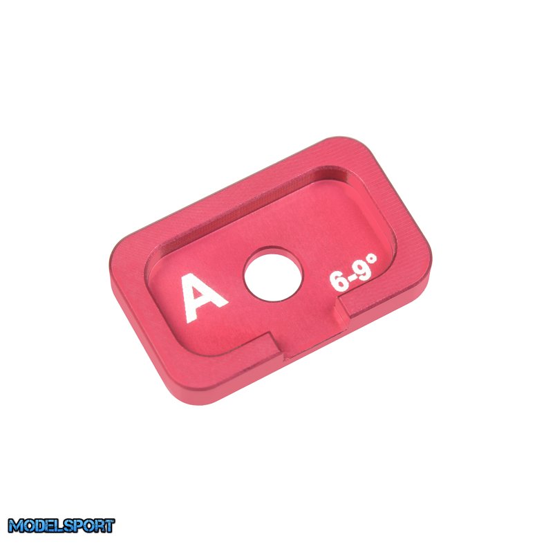 Team Corally - Alum. Caster Adjustment Plate FSX10 - A - 6&deg; - 9&deg; - 1 Pc