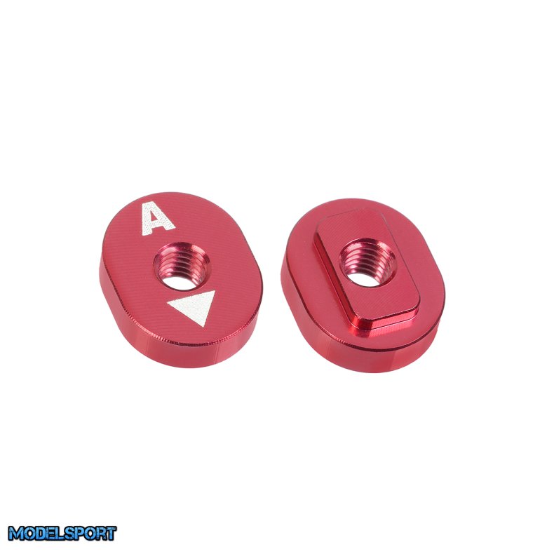 Team Corally - Alum. Excentric Camber Nut - A - 1&deg; - 2 Pcs