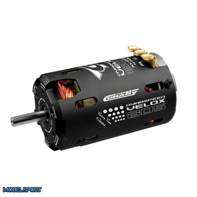 Team Corally - Dynospeed VELOX 805 - 1/8 Sensored 4-Pole Competition Brushless Motor - On-Road 1/8 - 1750 KV