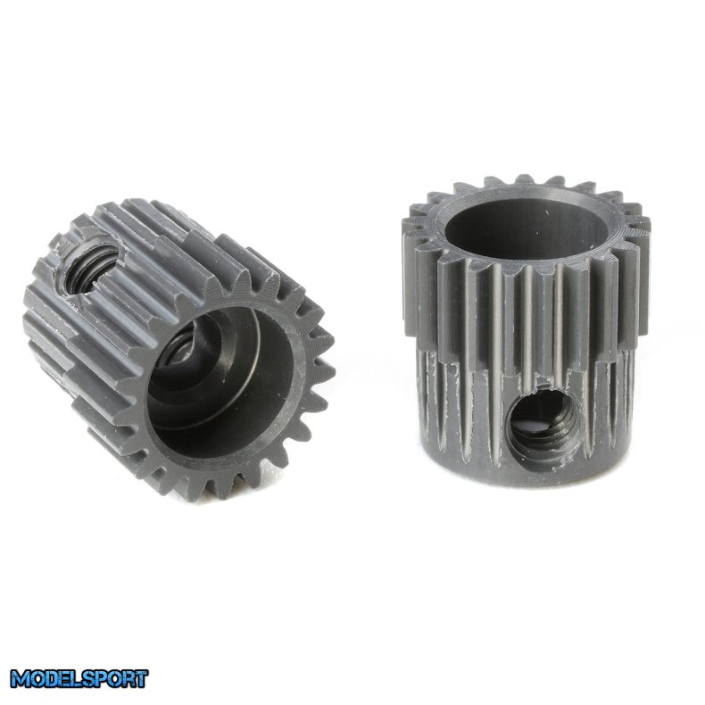 Team Corally - 64 DP Pinion - Short - Hard Anodised AL7075 - 21 Teeth - Shaft Dia. 3.17mm