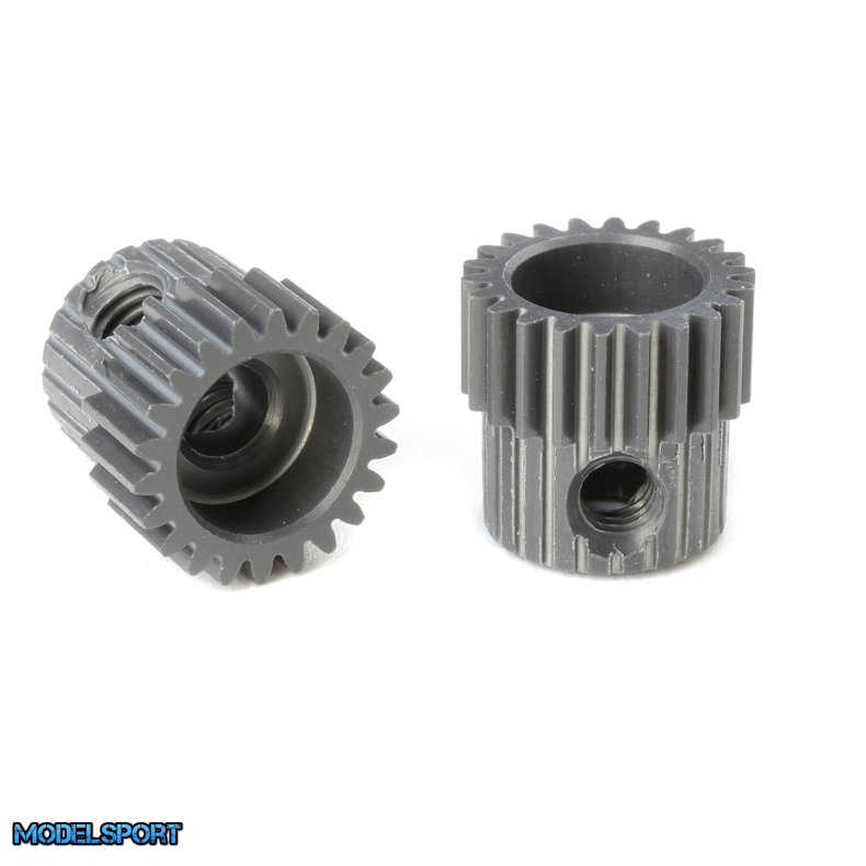 Team Corally - 64 DP Pinion - Short - Hard Anodised AL7075 - 22 Teeth - Shaft Dia. 3.17mm