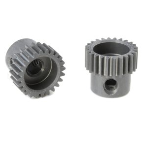 Team Corally - 64 DP Pinion - Short - Hard Anodised AL7075 - 24 Teeth - Shaft Dia. 3.17mm