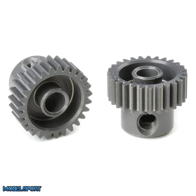 Team Corally - 64 DP Pinion - Short - Hard Anodised AL7075 - 27 Teeth - Shaft Dia. 3.17mm