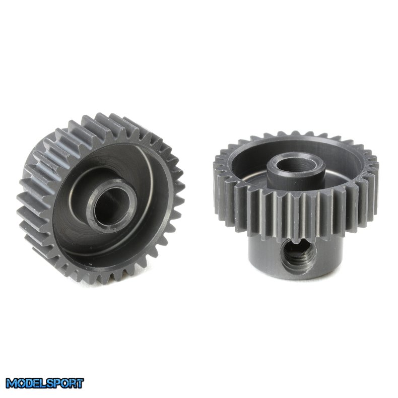 Team Corally - 64 DP Pinion - Short - Hard Anodised AL7075 - 32 Teeth - Shaft Dia. 3.17mm