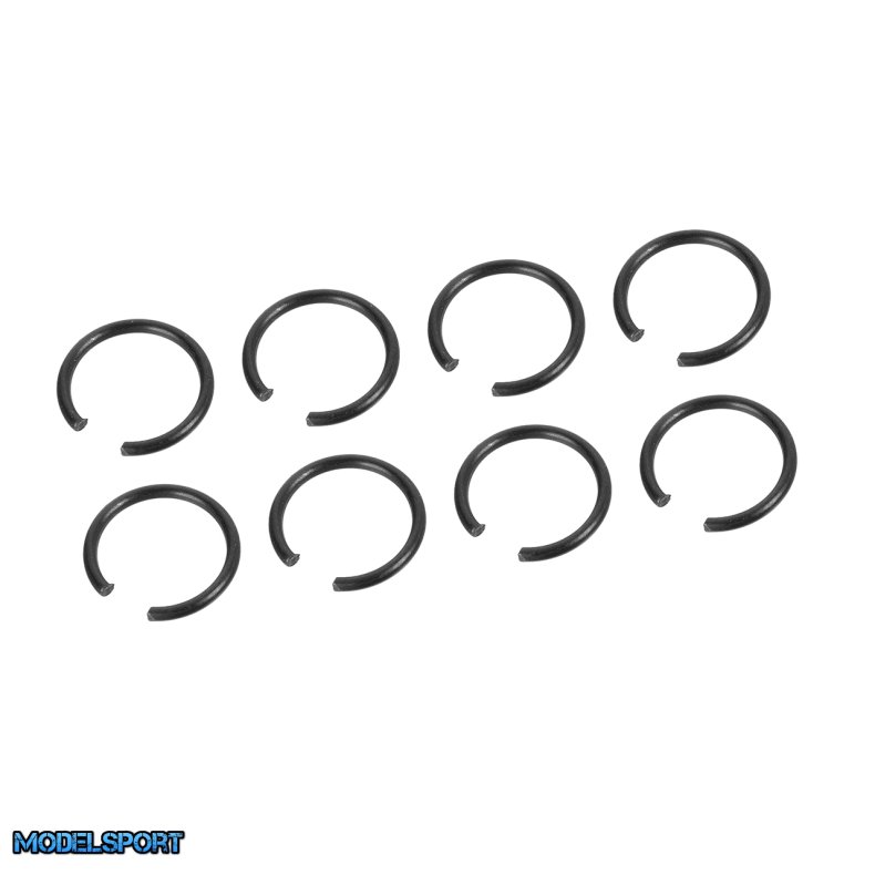 Team Corally - C-Clips 7mm - Steel - 8 Pcs