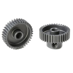 Team Corally - 64 DP Pinion - Short - Hard Anodised AL7075 - 36 Teeth - Shaft Dia. 3.17mm