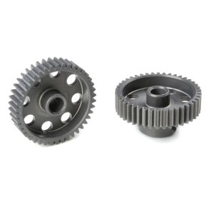 Team Corally - 64 DP Pinion - Short - Hard Anodised AL7075 - 42 Teeth - Shaft Dia. 3.17mm