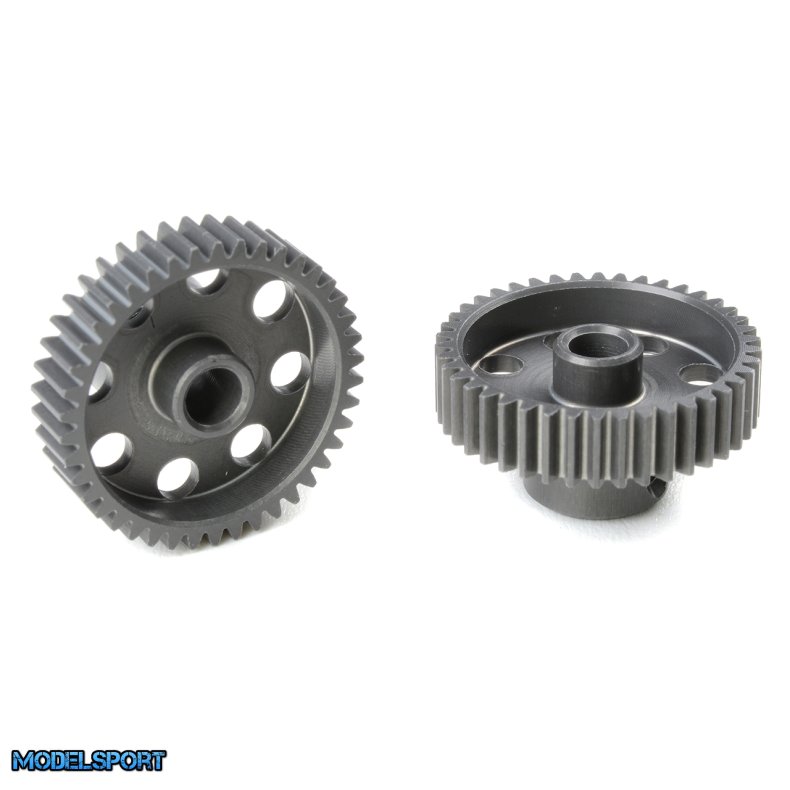 Team Corally - 64 DP Pinion - Short - Hard Anodised AL7075 - 42 Teeth - Shaft Dia. 3.17mm