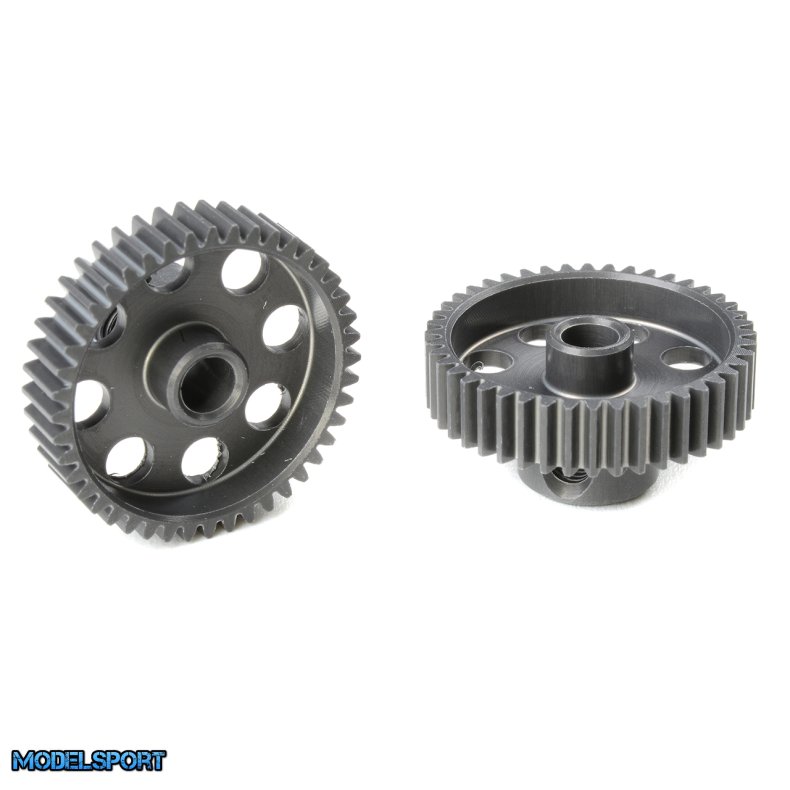 Team Corally - 64 DP Pinion - Short - Hard Anodised AL7075 - 44 Teeth - Shaft Dia. 3.17mm