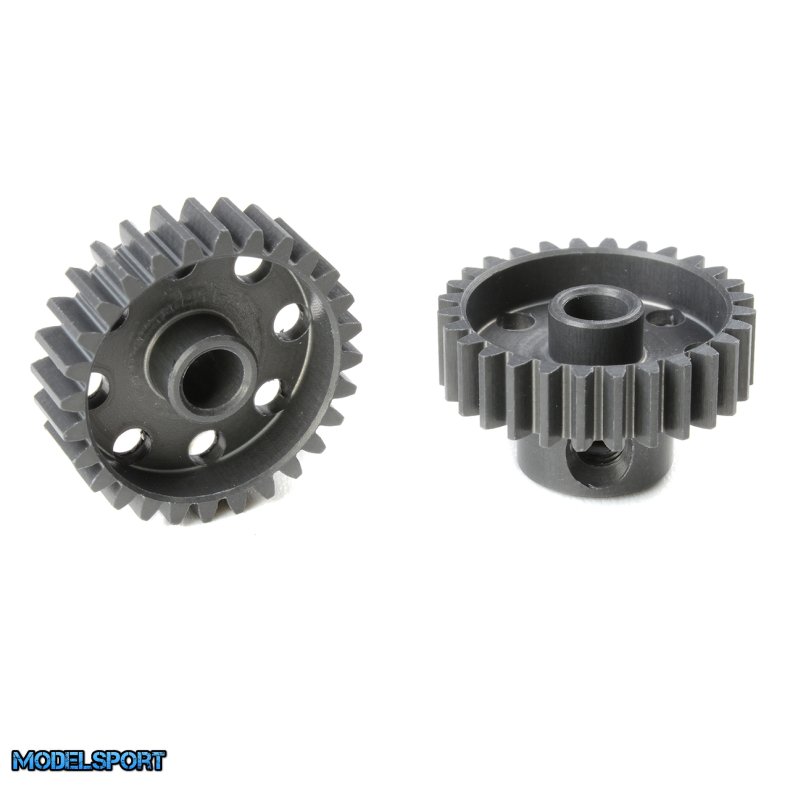 Team Corally - 48 DP Pinion - Short - Hard Anodised AL7075 - 28 Teeth - Shaft Dia. 3.17mm