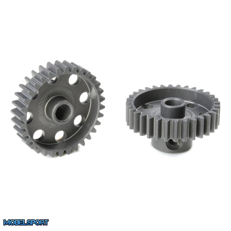 Team Corally - 48 DP Pinion - Short - Hard Anodised AL7075 - 32 Teeth - Shaft Dia. 3.17mm