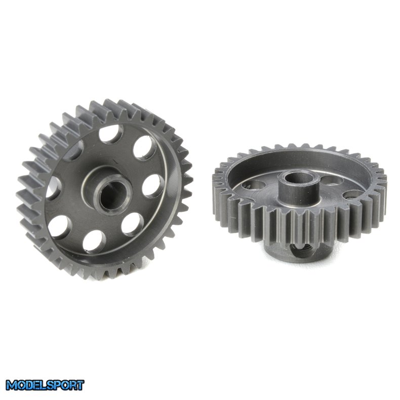 Team Corally - 48 DP Pinion - Short - Hard Anodised AL7075 - 35 Teeth - Shaft Dia. 3.17mm