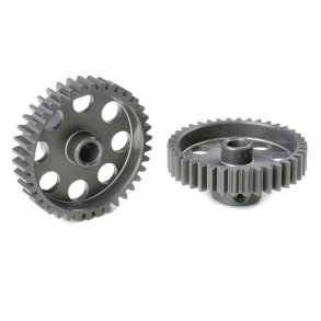 Team Corally - 48 DP Pinion - Short - Hard Anodised AL7075 - 38 Teeth - Shaft Dia. 3.17mm