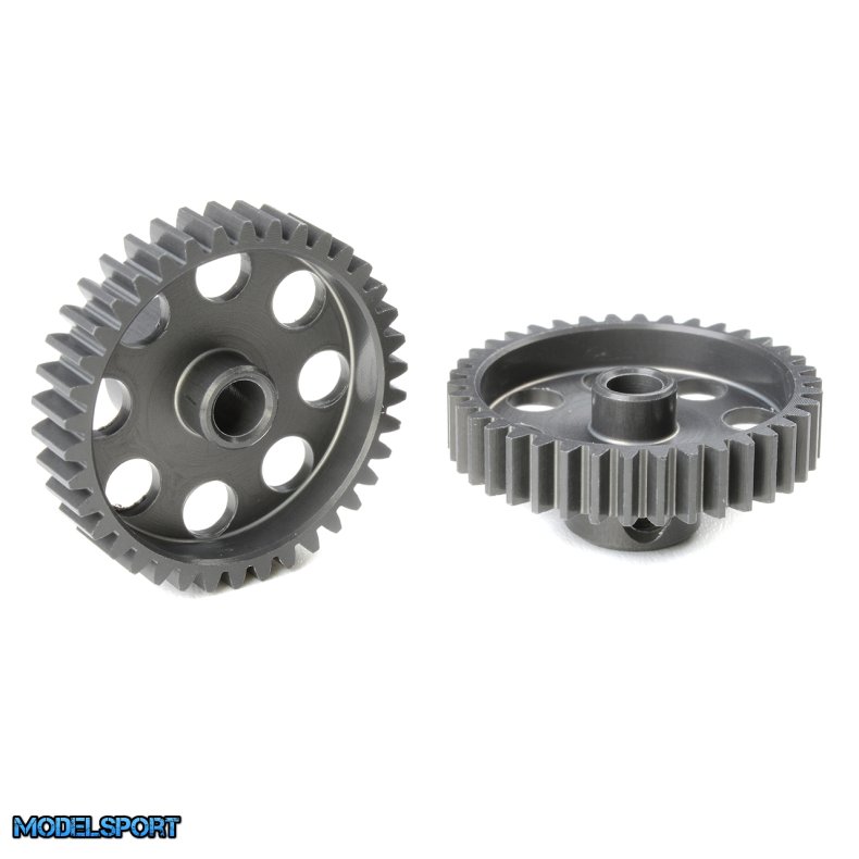 Team Corally - 48 DP Pinion - Short - Hard Anodised AL7075 - 38 Teeth - Shaft Dia. 3.17mm