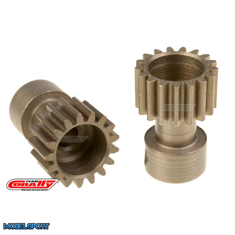 Team Corally - 48 DP Pinion  Long Boss  Hardened Steel  17 Teeth - �3.17mm
