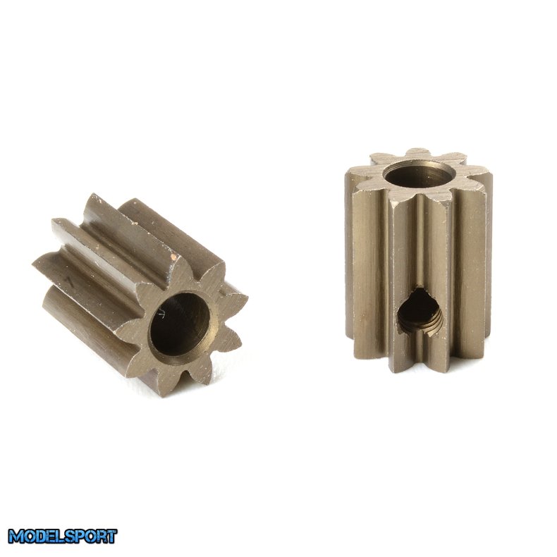 Team Corally - M0.6 Pinion - Short - Hardened Steel - 9 Teeth - Shaft Dia. 3.17mm