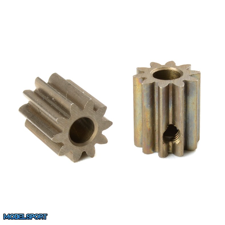 Team Corally - M0.6 Pinion - Short - Hardened Steel - 10 Teeth - Shaft Dia. 3.17mm