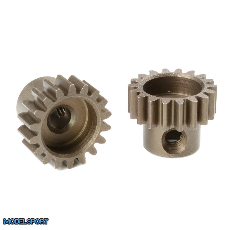 Team Corally - M0.6 Pinion - Short - Hardened Steel - 18 Teeth - Shaft Dia. 3.17mm