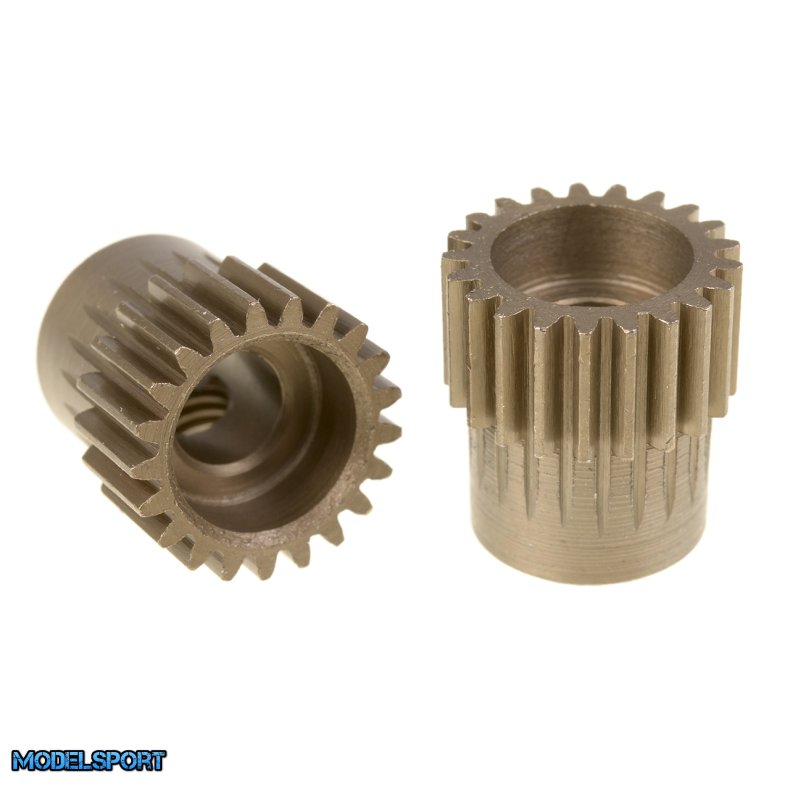 Team Corally - 48 DP Pinion  Short  Hardened Steel  21 Teeth - �5mm