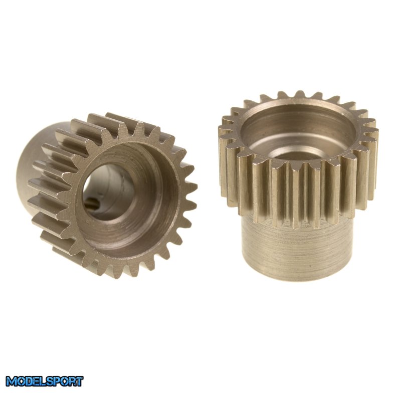 Team Corally - 48 DP Pinion  Short  Hardened Steel  24 Teeth - �5mm