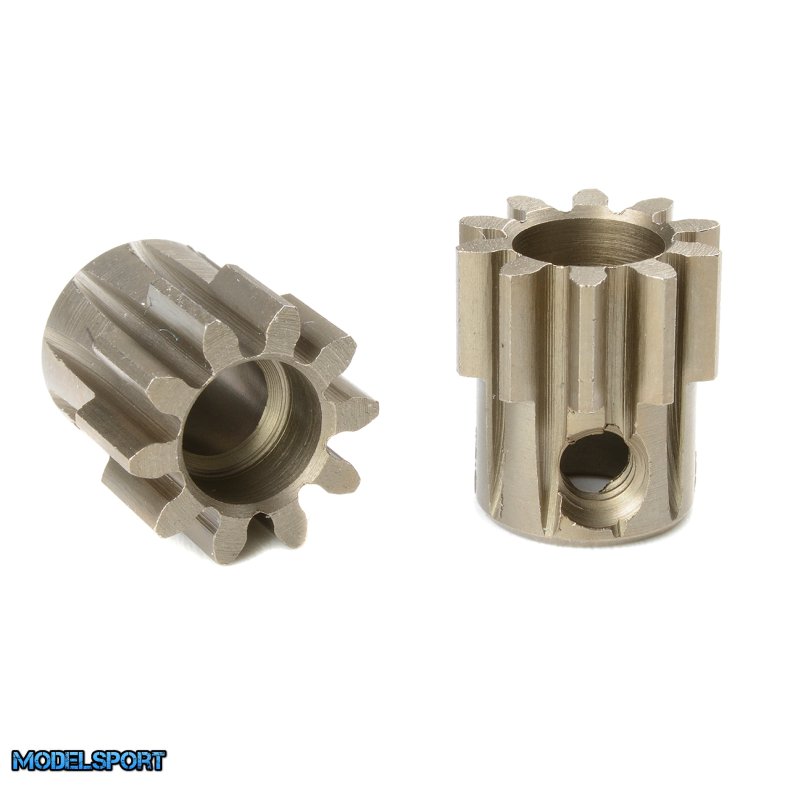 Team Corally - M1.0 Pinion - Short - Hardened Steel - 10 Teeth - Shaft Dia. 5mm