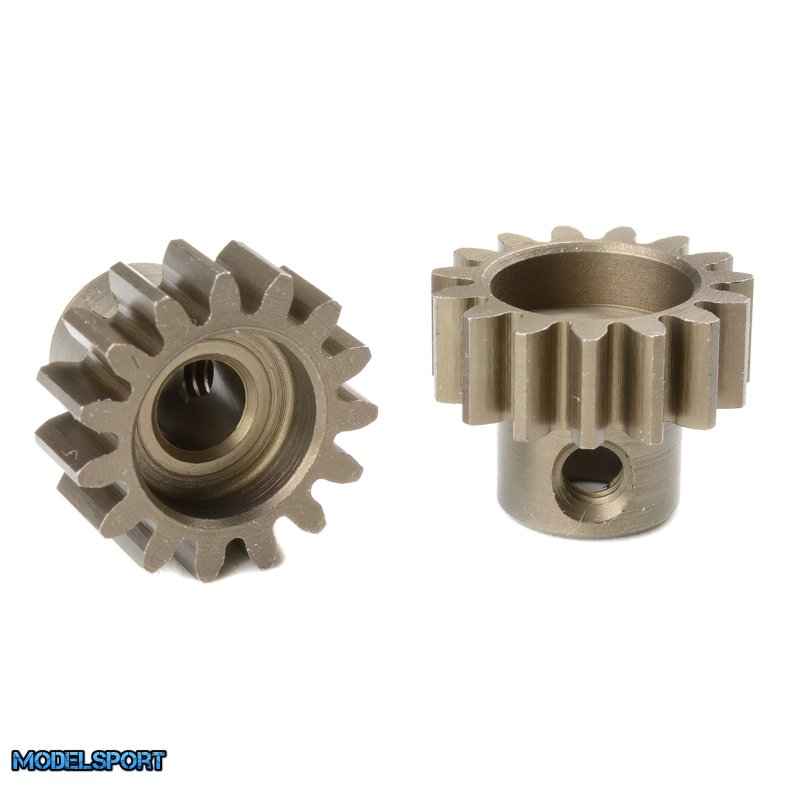 Team Corally - M1.0 Pinion - Short - Hardened Steel - 15 Teeth - Shaft Dia. 5mm