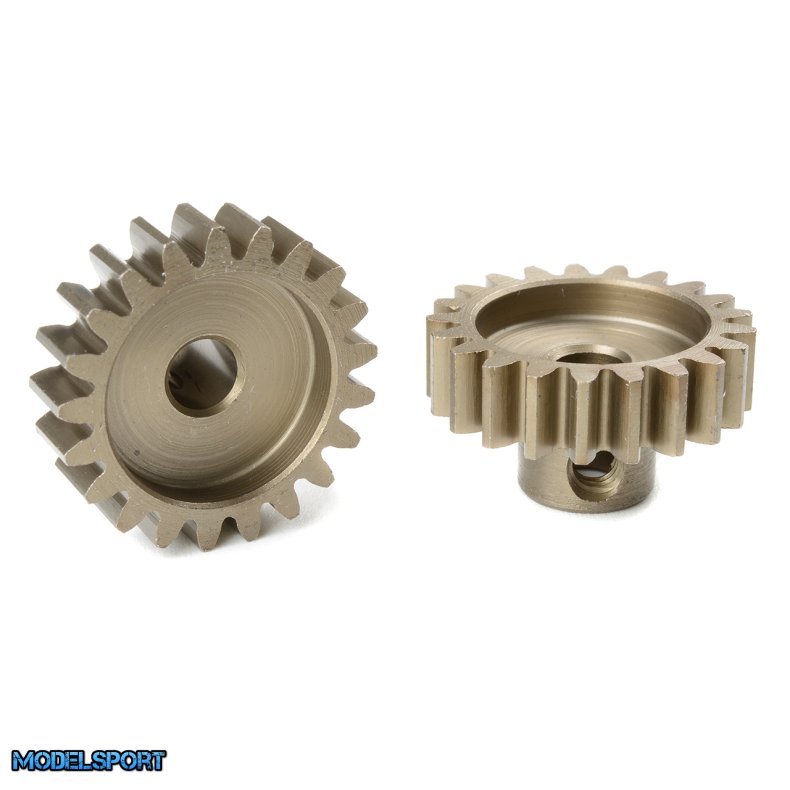Team Corally - M1.0 Pinion - Short - Hardened Steel - 21 Teeth - Shaft Dia. 5mm