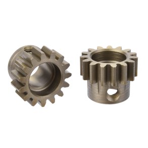 Team Corally - M1.0 Pinion  Short Wide Teeth  Hardened Steel - 15 Teeth - Shaft Dia. 8mm