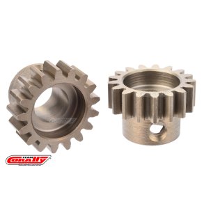 Team Corally - M1.0 Pinion  Short Wide Teeth  Hardened Steel - 18 Teeth - Shaft Dia. 8mm