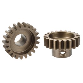 Team Corally - M1.0 Pinion  Short Wide Teeth  Hardened Steel - 21 Teeth - Shaft Dia. 8mm