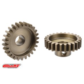 Team Corally - M1.0 Pinion  Short Wide Teeth  Hardened Steel - 25 Teeth - Shaft Dia. 8mm