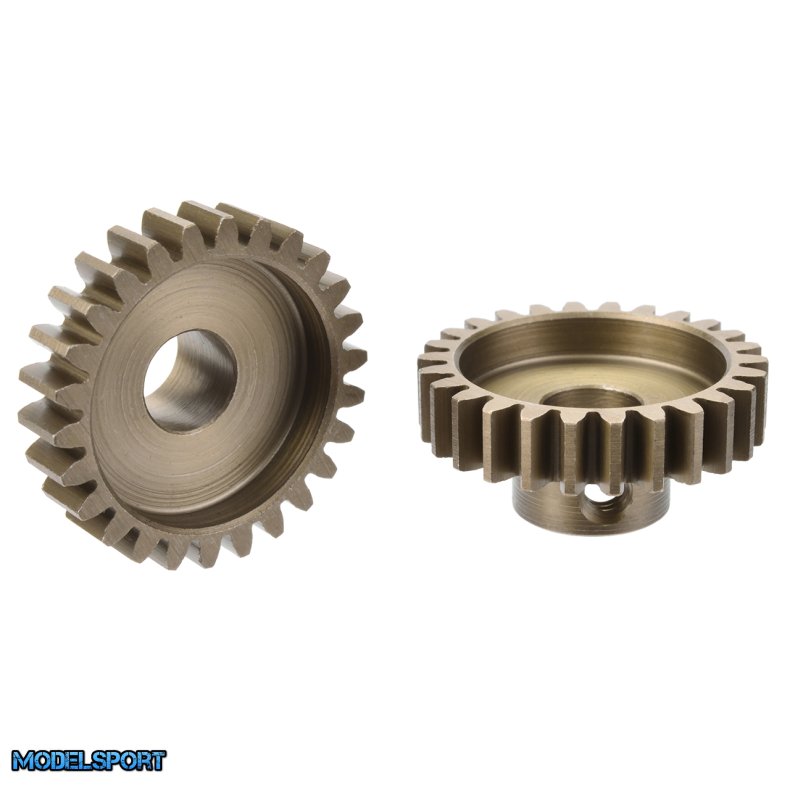 Team Corally - M1.0 Pinion  Short Wide Teeth  Hardened Steel - 26 Teeth - Shaft Dia. 8mm
