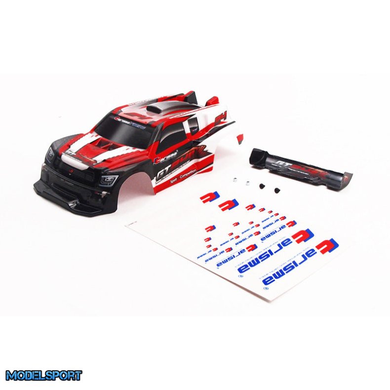 Carisma RC - GT24R Red Pre-painted Body With Wing WB 119mm
