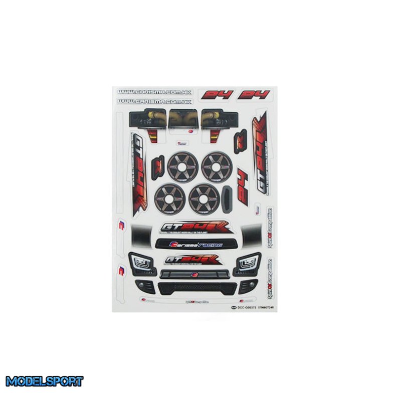 Carisma RC - GT24R CAR BODY DECAL SHEET