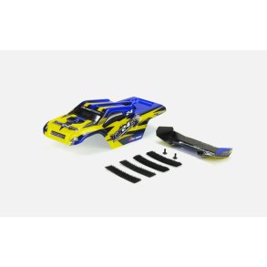 Carisma RC - GT24TR Yellow/Blue Pre-painted Body with Wing