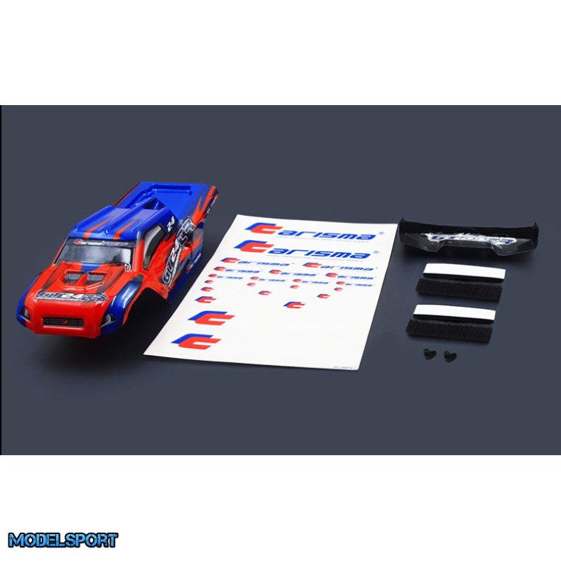 Carisma RC - GT24TR Red/Blue Pre-painted Body with Wing