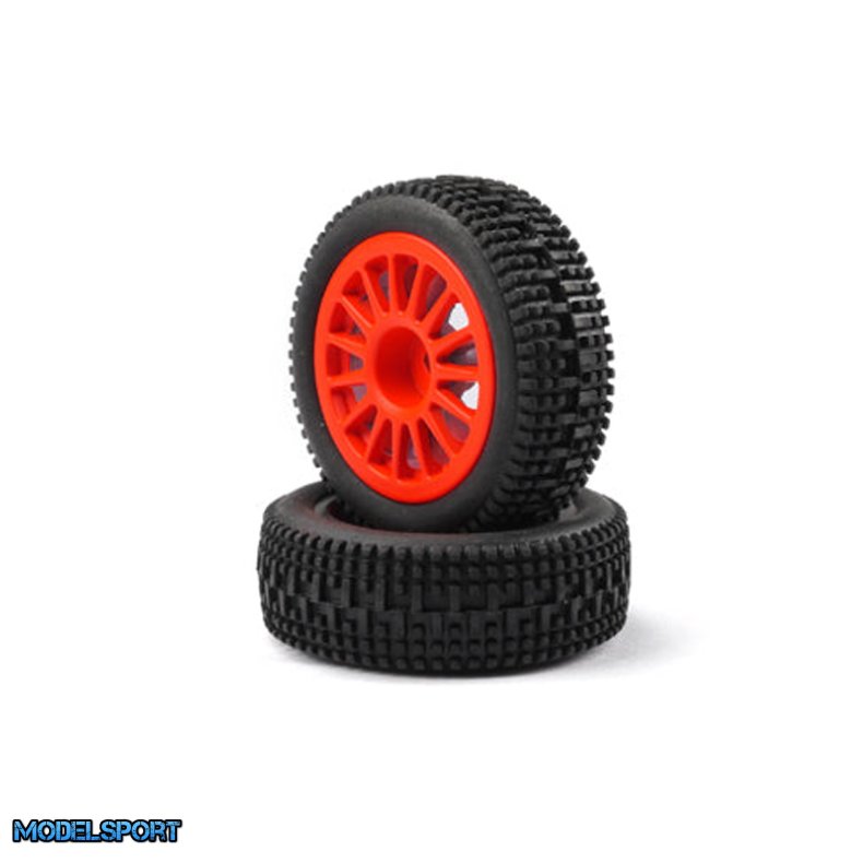 Carisma RC - GT24i20 Front Wheel and Tire Set 2pcs